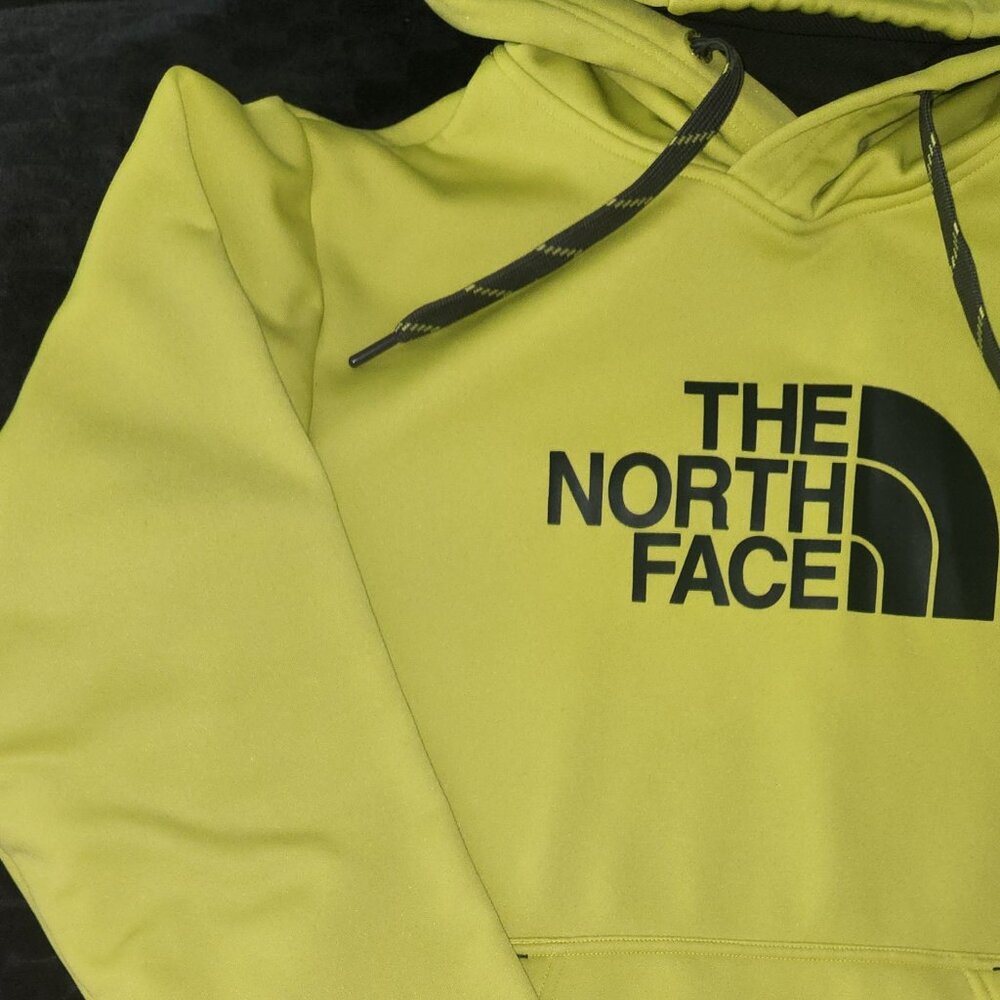 The North Face Men's Hoodie Sweatshirt - Size S/P - Bright Yellow